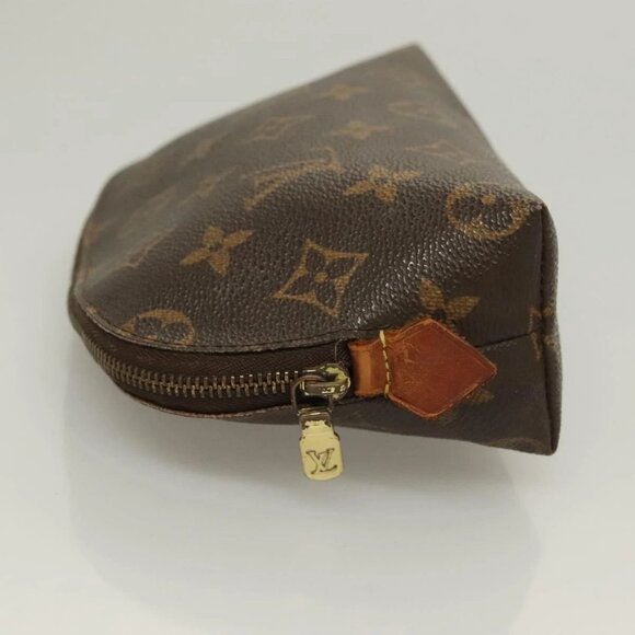 LOUIS VUITTON Monogram Pochette Cosmetic PM Cosmetic Pouch M47515 LV Auth 128419 - Picture 8 of 16